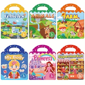 Álbumes de Pegatinas Reutilizables Personalizados, Pegatinas de Burbujas con Varias Escenas y Temas, Innovadora Escena de Pegatinas de Gelatina para Niños - Product Image 6