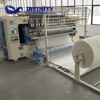 Machine à matelasser automatique informatisée pour l'usine de matelas, machine à matelasser multi-aiguilles à point de chaînette, ligne de production