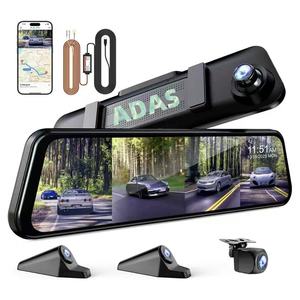 Dash Cam 4K WiFi a 4 Canali con <span class=keywords><strong>Specchio</strong></span>, ADAS, BSD, Schermo Touch da 12 Pollici, 4 Telecamere, Registratore di Guida e Monitor di Parcheggio - Product Image 1