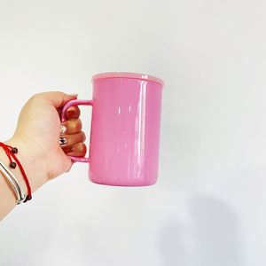 Taza de Vidrio Sublimable de 17 oz, Color Macaron Sólido, con Tapas de PP para Envolturas de Vinilo UV DTF - Product Image 4