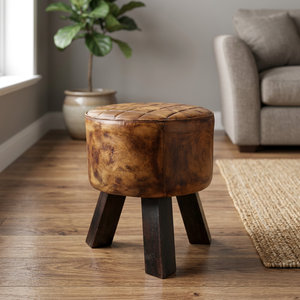 Banco Plegable de Tela y Madera de Estilo Industrial Moderno Vintage para el Hogar, Sala de Estar, Cocina, Entrada, Apartamento, Pasillo, Hotel - Product Image 3