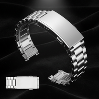Bracelet de montre HANSON de luxe en acier inoxydable et alliage avec 5 maillons interchangeables, design confortable, réglable et durable