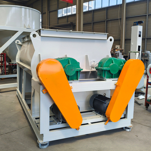 220V thép không gỉ ngang <span class=keywords><strong>Twin</strong></span> trục động vật thức ăn trộn cho Gà Thịt thức ăn chế biến và chất tẩy rửa bột sản xuất - Product Image 5