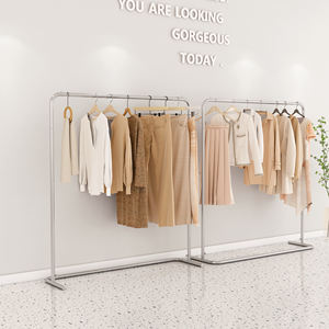 Kainiceメタルクロームステンレス鋼リフト床から天井までのショップ備品小売店の洋服ディスプレイラック用棚 - Product Image 4