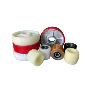 80*70 gang 6204 vòng bi Caster bánh xe 100mm Polyurethane tải con lăn để xử lý các bộ phận bằng xe nâng - Product Image 1