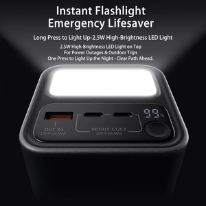 พาวเวอร์แบงค์ความจุสูง50000มิลลิแอมป์พร้อมจอแสดงผล LED ชาร์จเร็วและชาร์จเร็ว USB Type-C แบบพกพาใช้งานกลางแจ้ง - Product Image 5