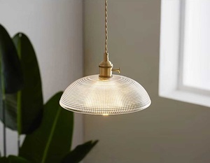 New Minimalist Design Single Line Pendant Light for Bedroom, Living Room, <b>Study</b> Decoration, Lighting, Thickened Glass <b>Material</b> - Product Image 6
