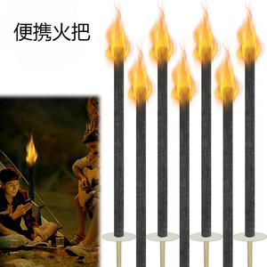 ไม้ไผ่จุดไฟ 30 ซม. 45 ซม. 60 ซม. สำหรับตั้งแคมป์กลางแจ้ง งานแต่งงาน งานปาร์ตี้ กันน้ำ เคลือบแว็กซ์ - Product Image 4