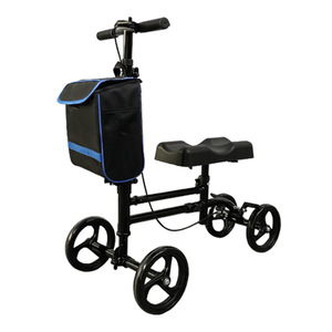 Véhicule de marche assistée par les genoux HJK-Z920 en acier haute teneur en carbone, scooter de rééducation manuel pour la récupération des blessures à la cheville - Product Image 4