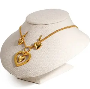 婚庆首饰套装迪拜 18k 镀金法令》便宜的项链和耳环首饰套装