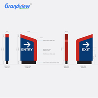 Techo Metálico para Gasolinera con Cartel Digital y Soporte SDK para Señalización Exterior de Estaciones de Combustible (OEM/ODM Disponible)