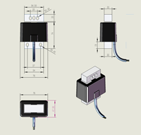Kundenspezifischer DC 12V Eisen Rechteckiger Saug-Elektromagnet 47x78mm für Vibrationsförderer (Youge YG4778)