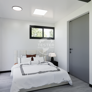 บ้านคอนเทนเนอร์เหล็กขนาด 20 ฟุต 40 ฟุต ขยายได้ ได้รับการรับรองมาตรฐาน กันน้ำ ห้องนอนแบบโมดูลาร์ สำหรับสวนกลางแจ้ง ดีไซน์ทันสมัย - Product Image 5