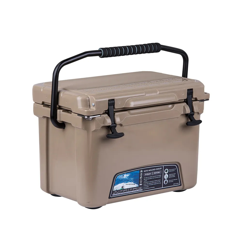 KUER beer LLDPE rotomolded ice chest cooler box for outdoor fishing drinks