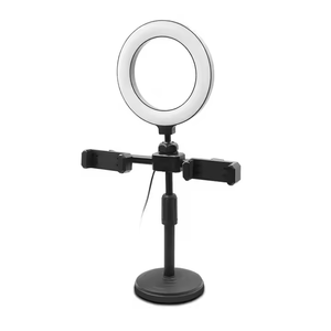 OEM Factory Outlet RGB 6 Inch Ring Light Beauty <b>Wired</b> Light Live Streaming Table Desktop Disc Holder With Dual Clips LED Lights - Product Image 5