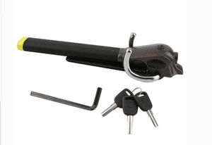 <span class=keywords><strong>Antivol</strong></span> de <span class=keywords><strong>volant</strong></span> en aluminium robuste en forme de T avec 2 clés pour la sécurité du véhicule, compatible avec la plupart des voitures - Product Image 2