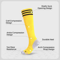Personnalisé Sport Genou Haute Baseball Chaussettes Hockey Rugby Football Chaussettes Longues Coton Nylon Jacquard Tricoté Rugby Softball chaussettes