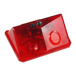Fabrika yeni açık kablosuz güvenlik sistemi ile kırmızı <span class=keywords><strong>LED</strong></span> lamba PIR hareket sensörü güneş Alarm IP65 bahçe kullanımı için 1200mAh pil - Product Image 3