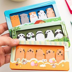 Animal Park Memo Ins Style Cartoon Thumb Stickers Self-Adhesive Cute High Beauty Category Label School Gift for Back-to-School - Product Image 6