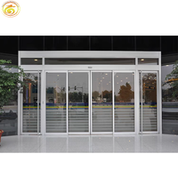 Portes coulissantes automatiques à haute visibilité pour supermarchés et immeubles de bureaux