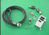 Verrou de câble universel pour ordinateur portable YH3674 - Verrou à combinaison antivol avec plaque d'ancrage résistante aux coupures pour ordinateurs portables