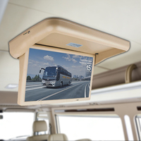 Monitor de Techo Abatible Motorizado de 22 Pulgadas 1080P 24V, Pantalla LCD para Publicidad en Autos, TV para Entretenimiento en Autobuses y Vehículos