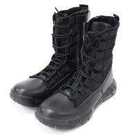 Bottes tactiques en cuir unisexes, respirantes, légères, avec semelle EVA antidérapante, logo OEM, pour l'été, l'entraînement en plein air, la randonnée hivernale, l'automne