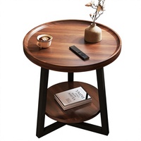 Table basse en acier, mobilier de maison, étagère de rangement multifonctionnelle pour salon, petit appartement, balcon, style médiéval, acier au carbone