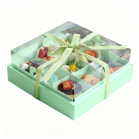 Fournisseur chinois Gâteau Pâtisserie Biscuit Dessert Thé de l'après-midi Boîtes d'emballage Boîte à biscuits transparente biodégradable