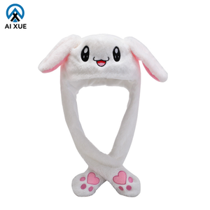 Mùa Đông Phong Cách Tai Thỏ LED Di Chuyển Ánh Sáng Hat Không Thấm Nước 3D Thêu Kỹ Thuật Số In Sang Trọng Túi Khí Nam Châm Du Lịch Len Pha Trộn - Product Image 1