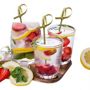 Piques décoratives en bambou 9cm 12cm 15cm – Brochettes écologiques pour cocktails, fruits, desserts, burgers et événements - Product Image 1
