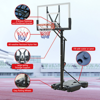 Tragbarer Basketball korbst änder mit Basketball-Backboard-Basketball tor für Kinder/Jugendliche