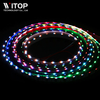 Vue latérale SPI adressable 60/120LEDS 020 3014 315 Bande LED RVB IP20 DC12V/24V Bande LED Edge Bande LED à émission latérale