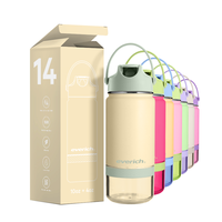 Bouteille d'eau isotherme pour enfants 14 oz sans BPA avec logo personnalisé en acier inoxydable à double paroi sous vide