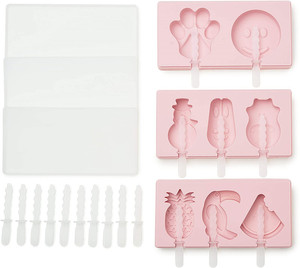 Moldes personalizados para paletas de hielo al por mayor, moldes caseros para cubitos de hielo de silicona, máquina de hielo reutilizable de fácil liberación <span class=keywords><strong>con</strong></span> <span class=keywords><strong>palos</strong></span> - Product Image 6