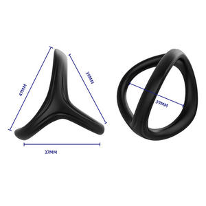 Siliconen Sperma Vergrendeling Penis Ring Vertraagde Ejaculatie Volwassen Mannelijke Erotische Producten 100% Waterdicht Seksspeeltje - Product Image 3