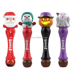May mắn đồ chơi Giáng sinh Santa bong bóng Wand Halloween Đảng bí ngô xà phòng nước bong bóng Blower đồ chơi - Product Image 1