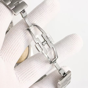 นาฬิกาข้อมือผู้ชายแบรนด์หรู สไตล์โลหะสีเงิน หน้าปัดสีน้ำเงิน ตัวเรือนประดับเพชร พร้อมฟังก์ชั่นวินาทีขนาดเล็ก กันน้ำ เรืองแสง รุ่นเอลิท ซีเล็คชั่น - Product Image 5