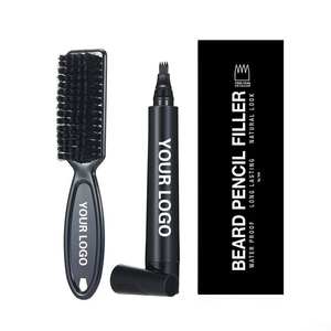 OEM bajo MOQ impermeable 4 puntas Barba relleno pluma Kit de larga duración Barba relleno lápiz <span class=keywords><strong>para</strong></span> los <span class=keywords><strong>hombres</strong></span> la barba original pluma - Product Image 1