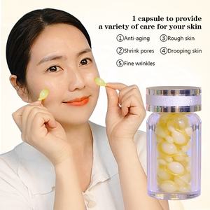 Private Label viso Vc siero Softgel Capsule Anti rughe alleggerimento naturale sbiancante vitamina C capsula facciale Oem - Product Image 3