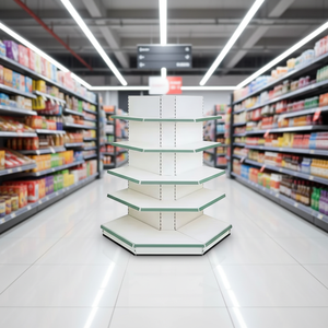 Estantería Metálica para Góndola de Supermercado, Fabricada en China, con Estante Externo de Esquina - Product Image 2