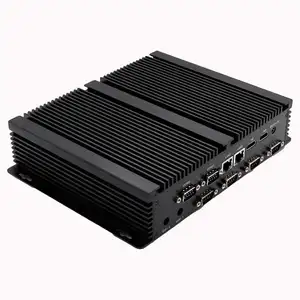 Giá rẻ nhất Máy tính để bàn công nghiệp Intel Core I7 4500U không quạt 6 * COM 8GB RAM Dual Lan Win 10 Pro công nghiệp Mini PC