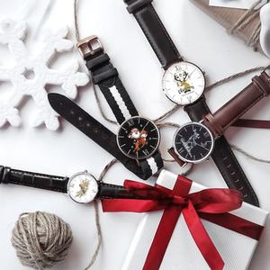 Relojes de Cuarzo de Lujo para Hombre y Mujer, Juego de Regalo de 2 Piezas, Regalo de Navidad para Parejas, Reloj de Pulsera de Cuero de Moda, Reloj para Mujer - Product Image 4