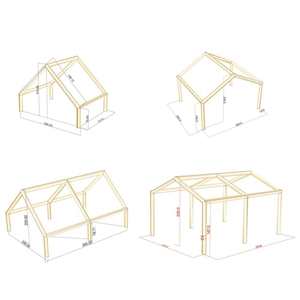 Tente gonflable extérieure de 6,3 mètres carrés, conception personnalisée ODM, Oxford robuste, coupe-vent, imperméable, durable, quatre saisons, rapide - Product Image 5