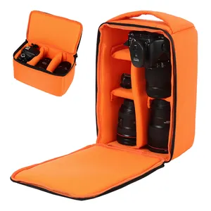 Waterproof Portable Camera Lens Case Pouch Bag Black Shockproof Camera Lens Bag For Standard Zoom Camera Lenses Carrying Bag