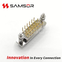 Connecteur de prise MIL-DTL-83513 J30J-25ZKN Micro-D série J30J 25 broches, insertion droite, connecteur pour circuit imprimé