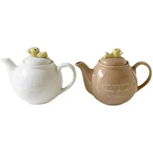 Japanese Creative Stereoscopic Cartoon Cute Bear Tea Set Ceramic Teapot Coffee Pot Gift Pot with Infuser