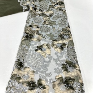 2024 Nouveaux tissus de mariage en polyester Couture Tissu tricoté brodé à la main avec <span class=keywords><strong>Verity</strong></span> of Dress - Product Image 4