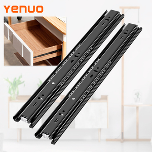 Yenuo mở rộng đầy đủ bóng mang ngăn kéo Slides - 100 lb nhiệm vụ nặng nề, 10-24 inch Side mount rails cho tủ quần áo, tủ & nhà bếp - Product Image 5