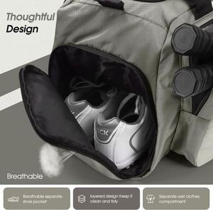 Échantillon gratuit, vente en gros d'usine, sac de sport personnalisé avec logo, imperméable, avec sangle et compartiment pour chaussures, pour hommes et femmes, sac de pickleball - Product Image 4